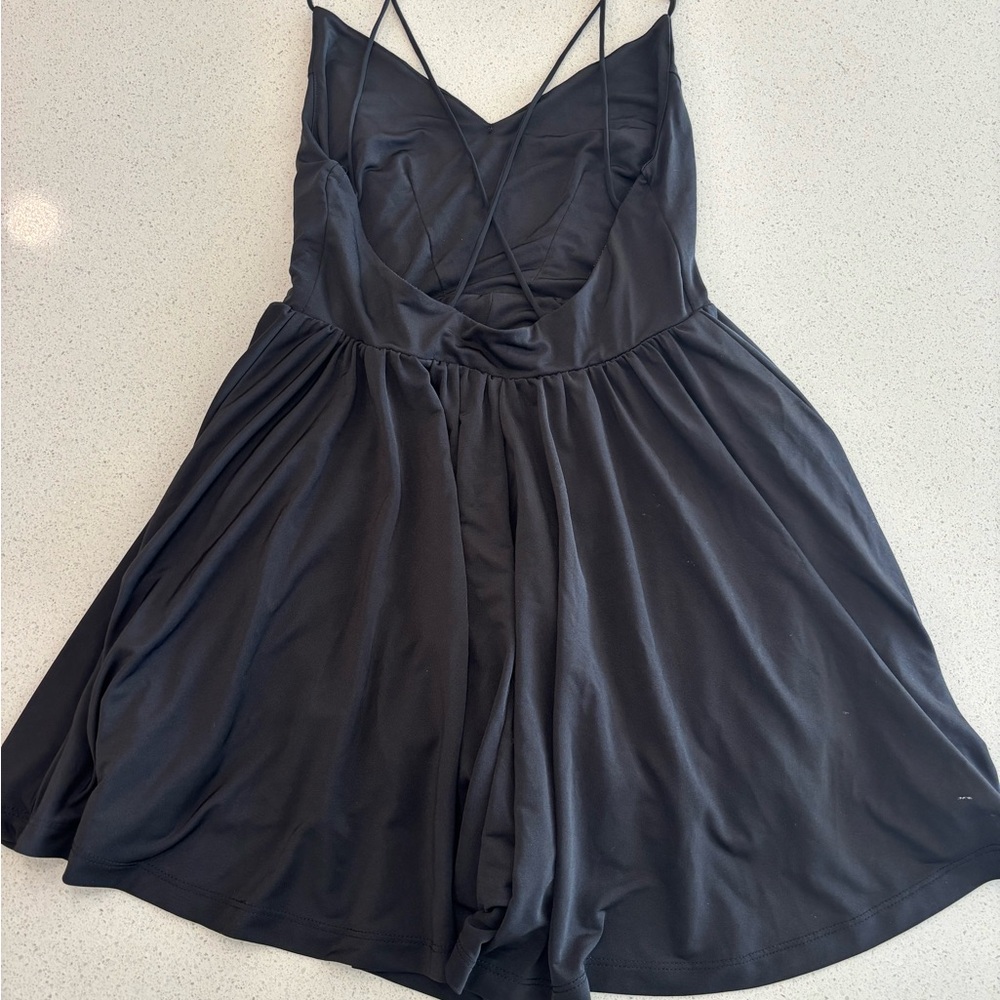 Black Strappy Romper